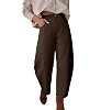 Tankaneo Womens Barrel Baggy Pants Casual Wide Leg Cropped Trousers | Amazon (US)