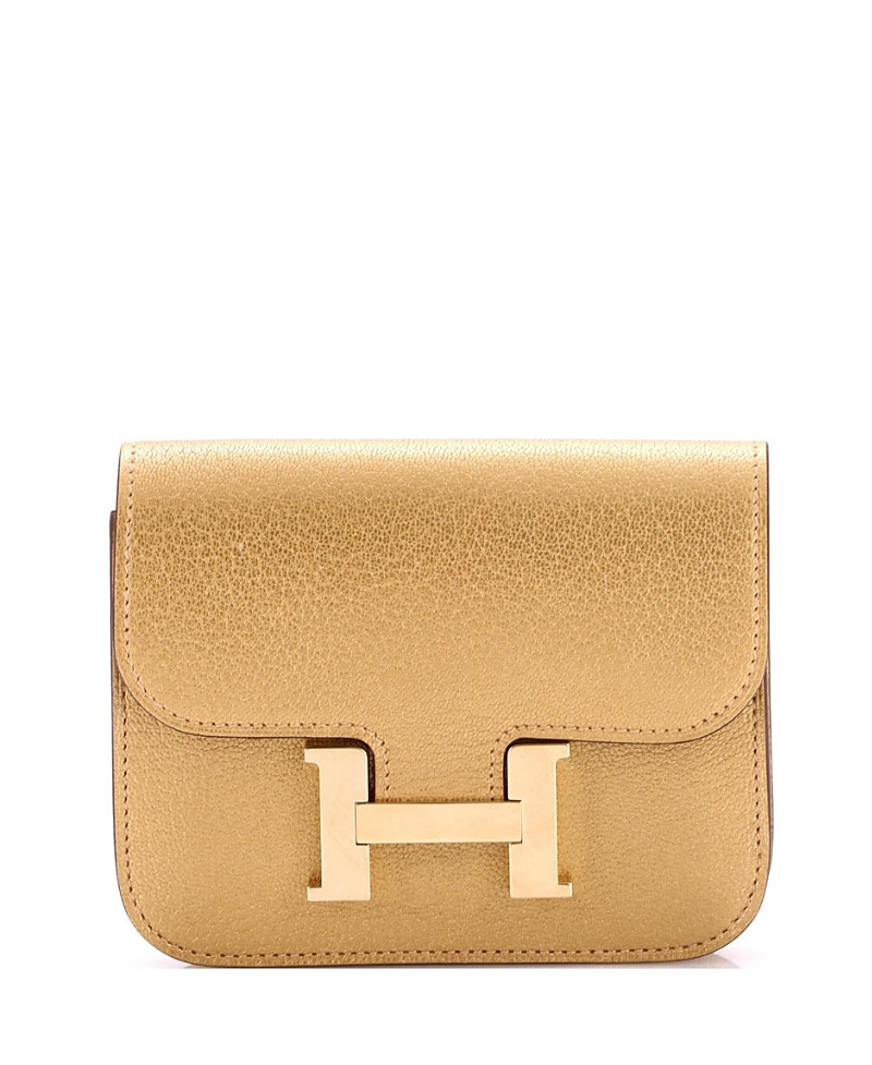 Pre-Owned HERMES Constance Slim Wallet Chevre Chamkilight | Bloomingdale's (US)