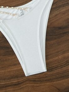 Chain Detail High Cut Bikini Bottom SKU: sw2302157896888400New$5.60$5.32Join for an Exclusive 5% ... | SHEIN