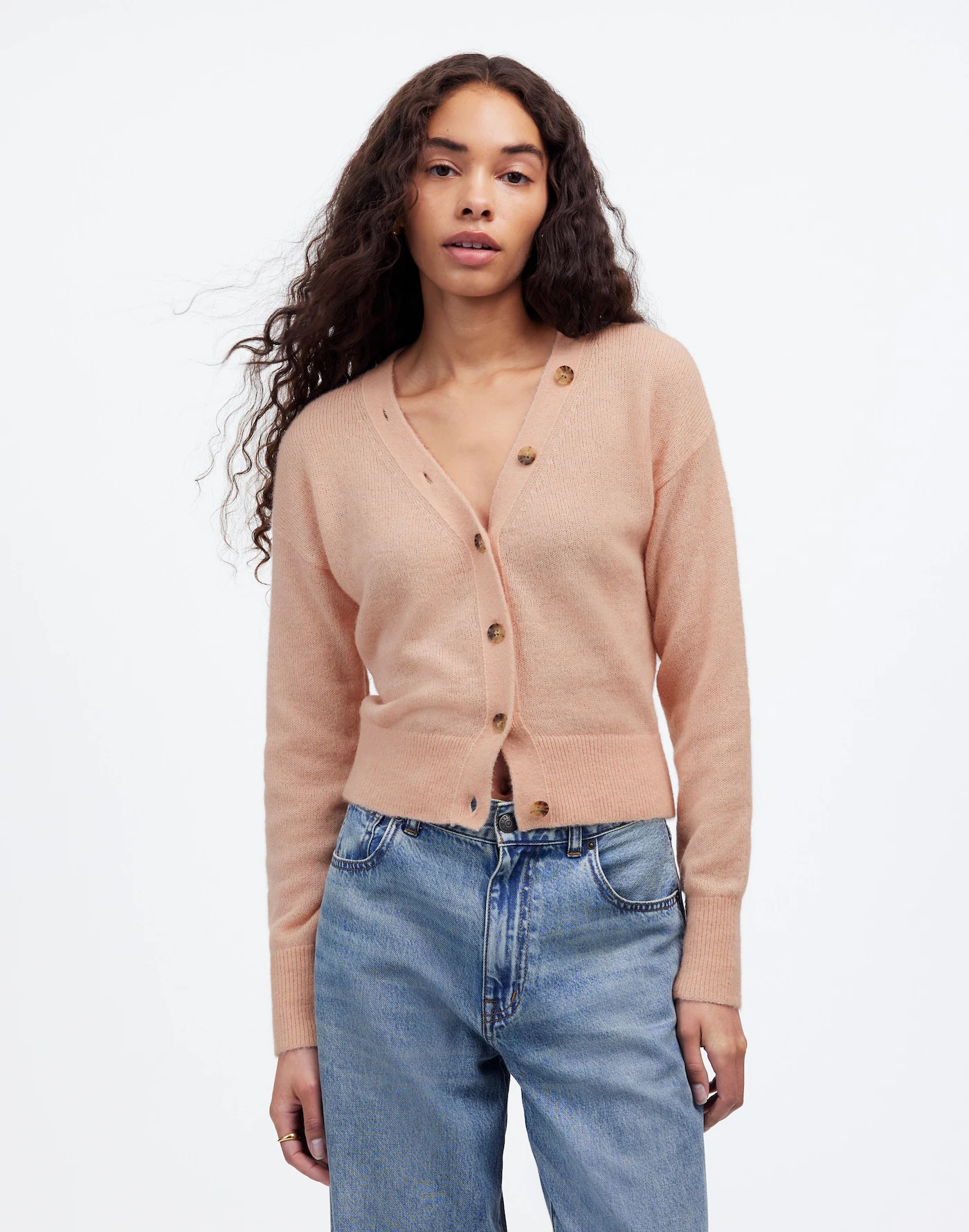 Alpaca-Blend V-Neck Cardigan | Madewell | Madewell