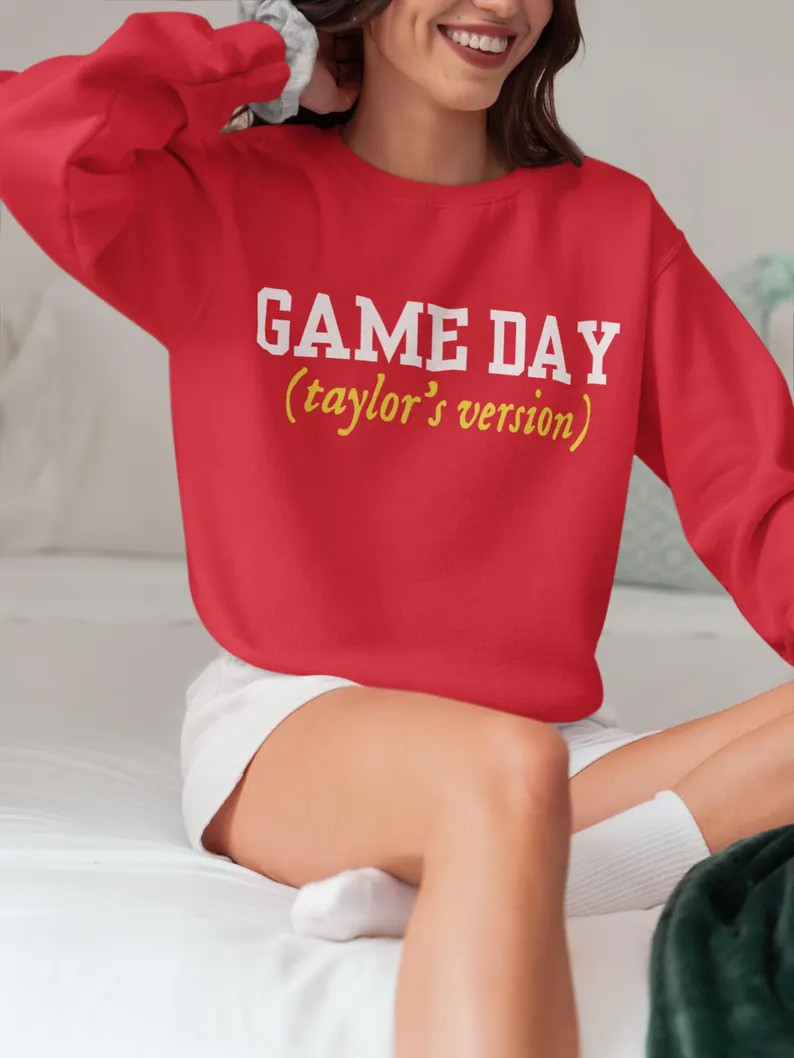 Taylor Gameday Sweatshirt, Kansas City Sweatshirt, Kansas City Football, Taylor Gameday Looks Swe... | Etsy (US)