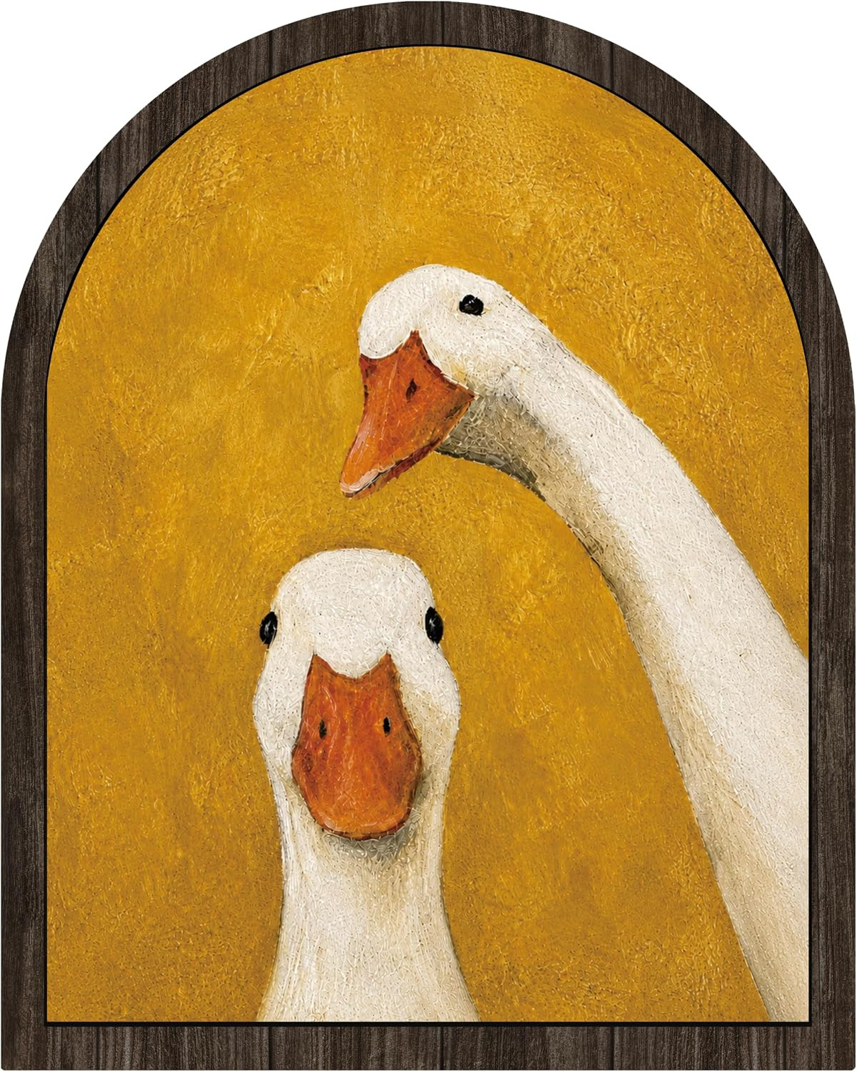 Mustard Yellow Funny Goose Tabletop Wood Decor Sign | Amazon (US)