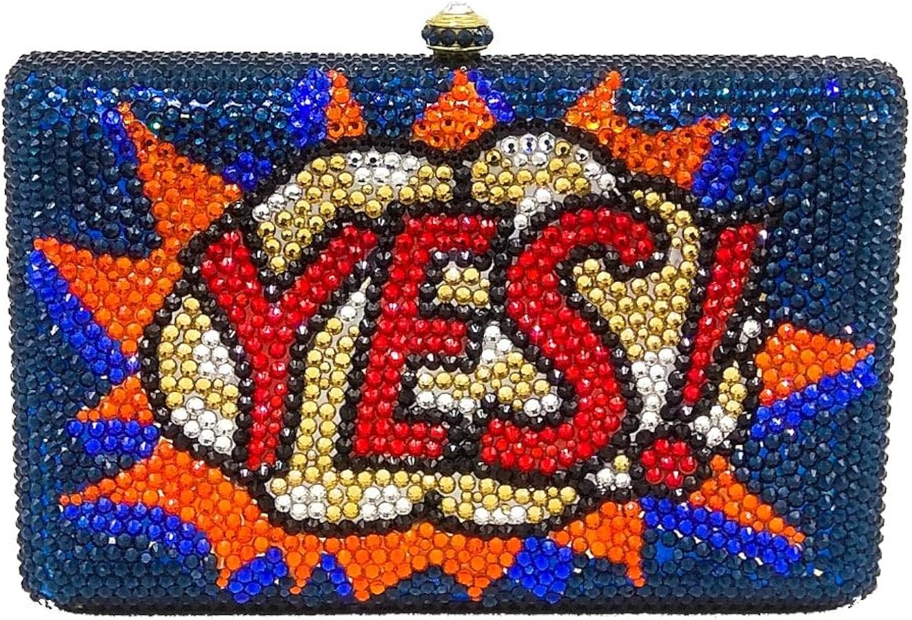 Women's Crystal Clutch Bag for Party Prom Dinner, Rhinestone Evening Handbag, Novelty Design Clut... | Amazon (US)