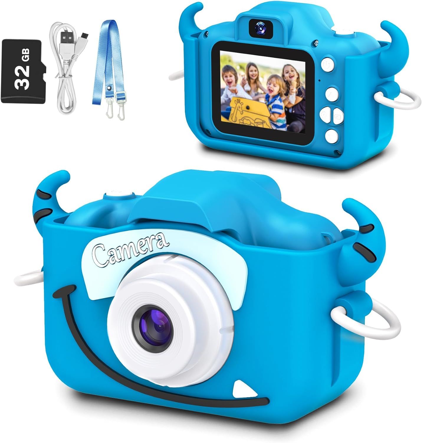 Goopow Kids Camera Toys for 3-8 Year Old Boys,Children Digital Video Camcorder Camera with Cartoo... | Amazon (US)