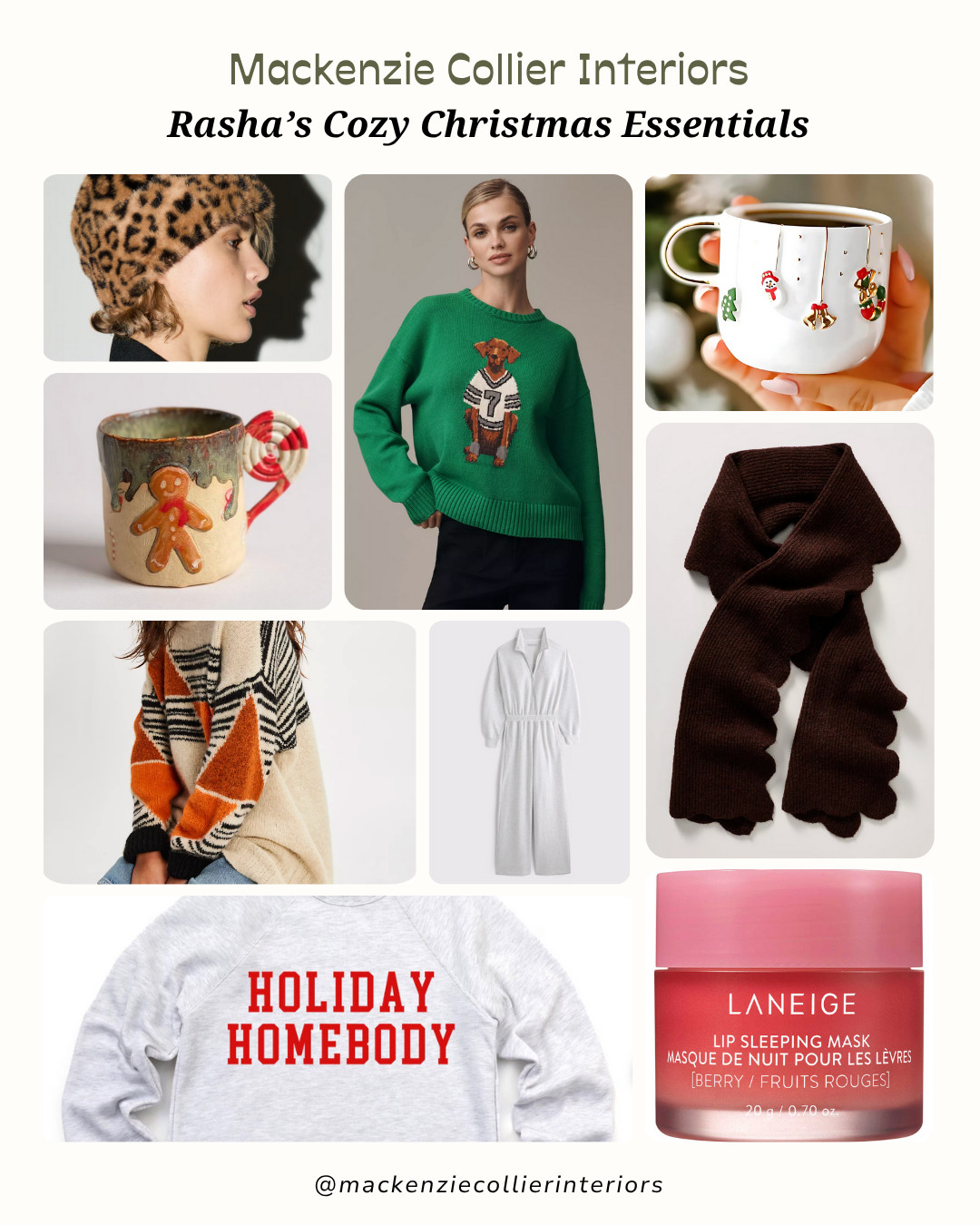 If self-care season had a color palette, it would look like this. Rasha’s Cozy Christmas Essentials are all about slow mornings, soft textures, and small luxuries that make the holidays feel extra special. From fuzzy slippers and warm knits to holiday mugs, candles, and skincare favorites, these are the cozy Christmas must-haves that make staying in feel like the best gift of all.

Perfect for gifting or indulging yourself this winter — because cozy is always in style. 

 #LTKGiftGuide #LTKHoliday #LTKSeasonal