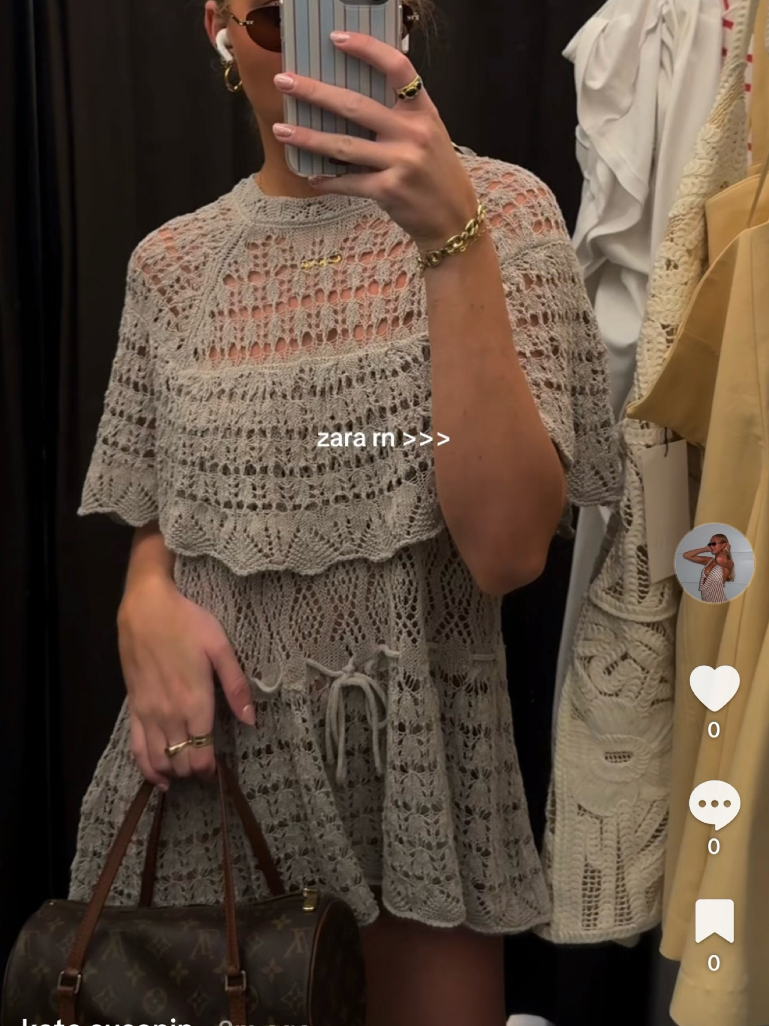 knit zara dress/top