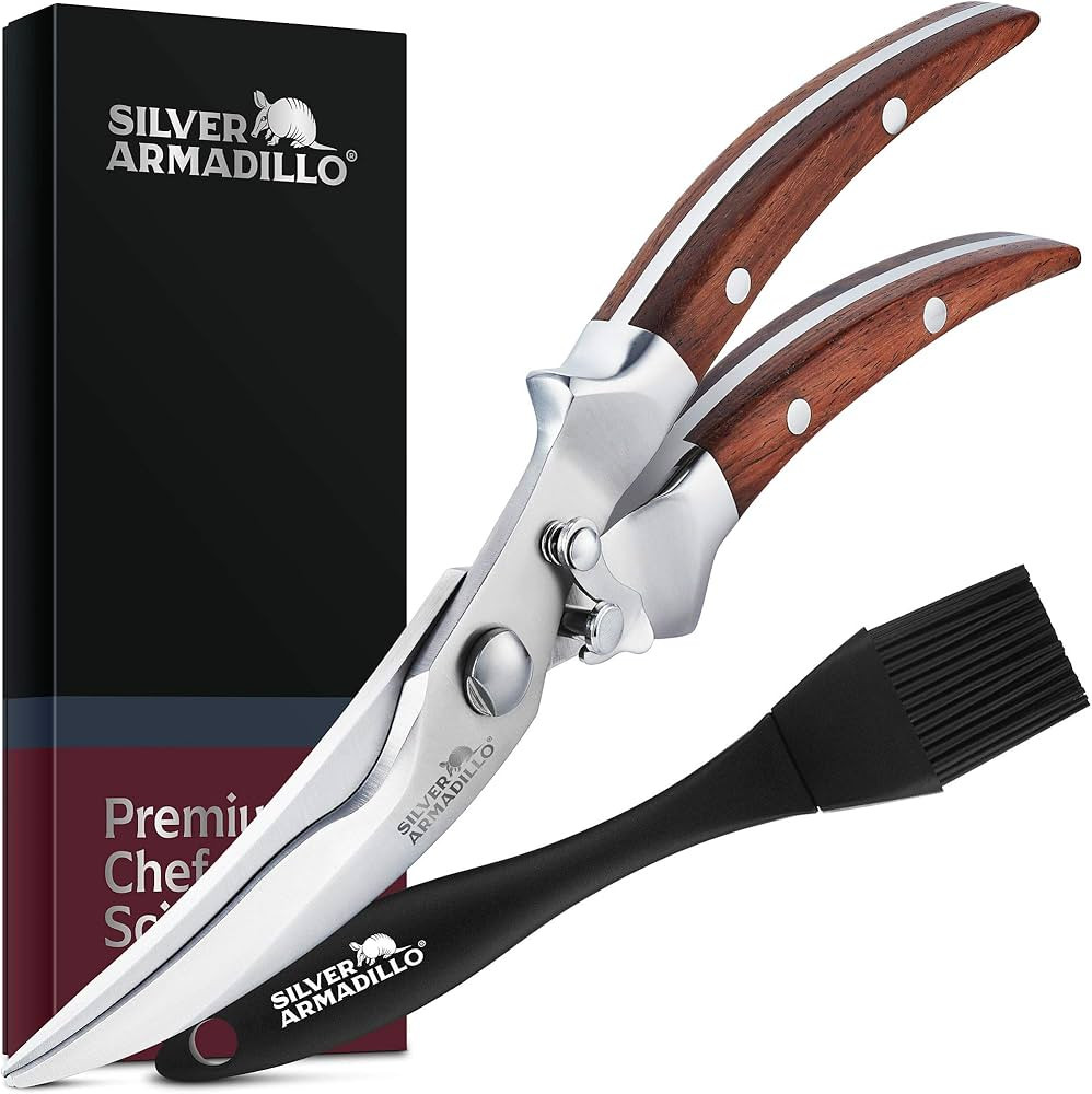 Heavy Duty Poultry Shears | Food Grade Stainless Steel Scissors for Bone, Chicken, Meat, Fish, Se... | Amazon (US)