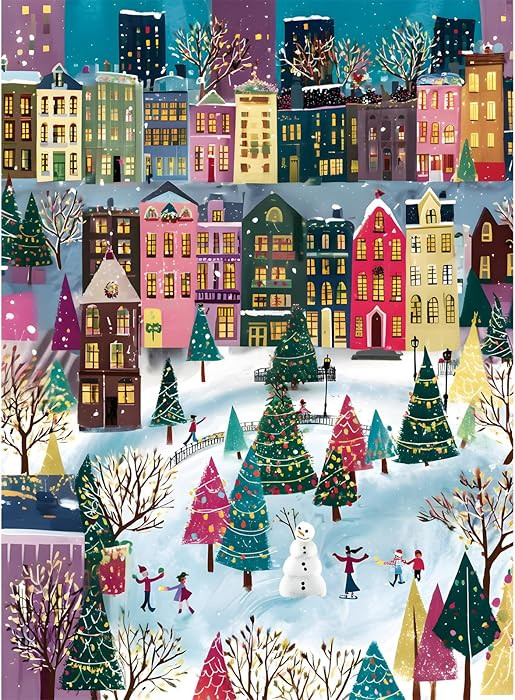 Amazon.com: 500 Piece Jigsaw Puzzles for Adults, Whimsical Winter Cityscape Puzzles for Adult, Fu... | Amazon (US)