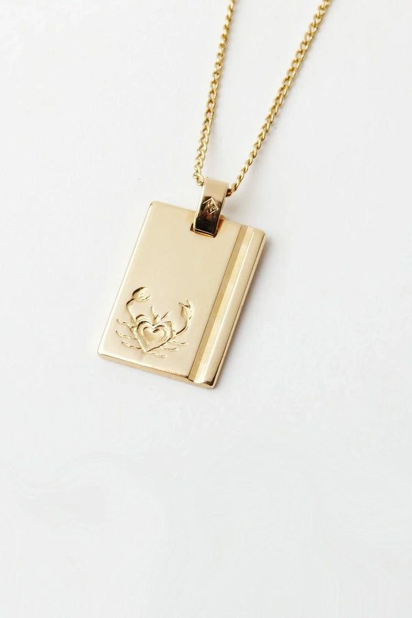 Gold Star Sign Necklace Cancer | Reliquia Collective