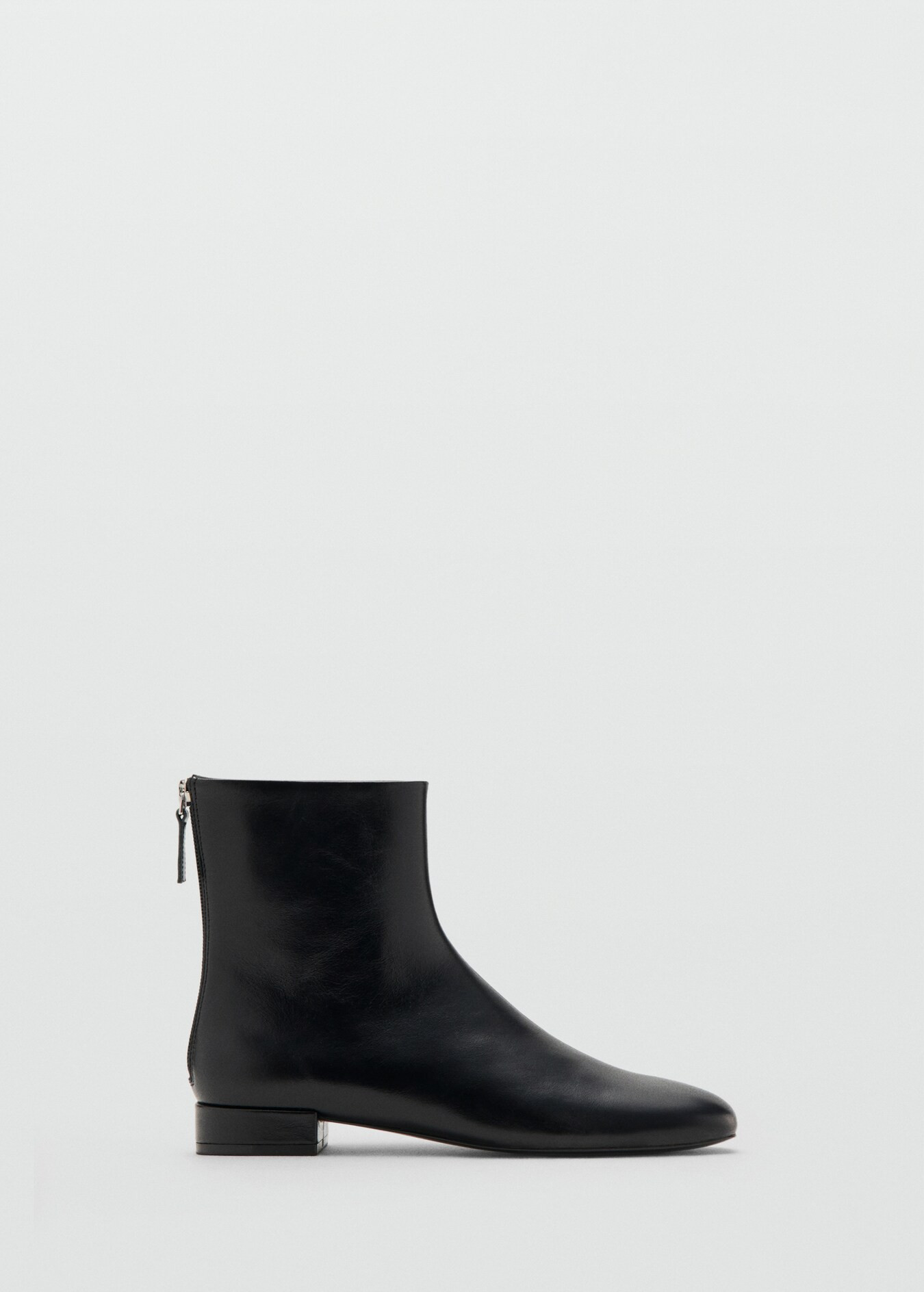Zipped leather ankle boots | MANGO (UK)