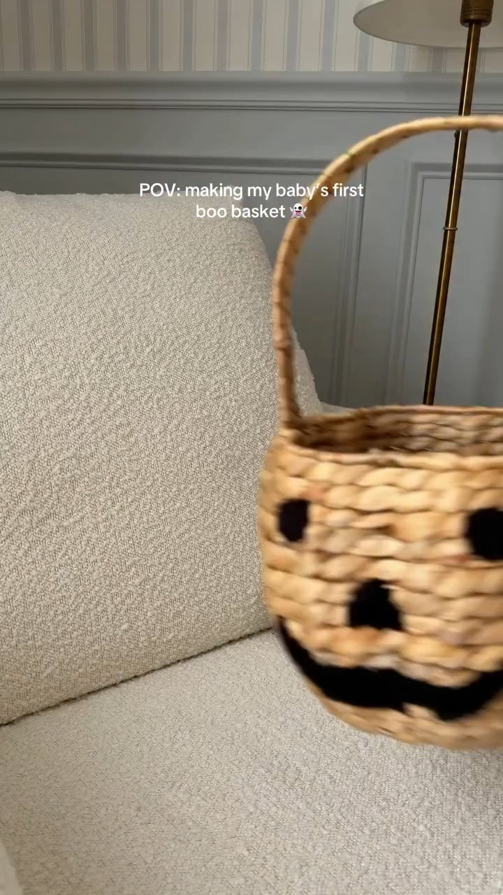 His first spooky season called for the cutest little boo basket 👻🧡🎃 #boobasket #babytok #babyboobasket #halloween #spokyseason
