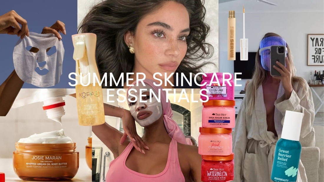 it girl summer skincare essentials for 2025! 🌴🌺🪸