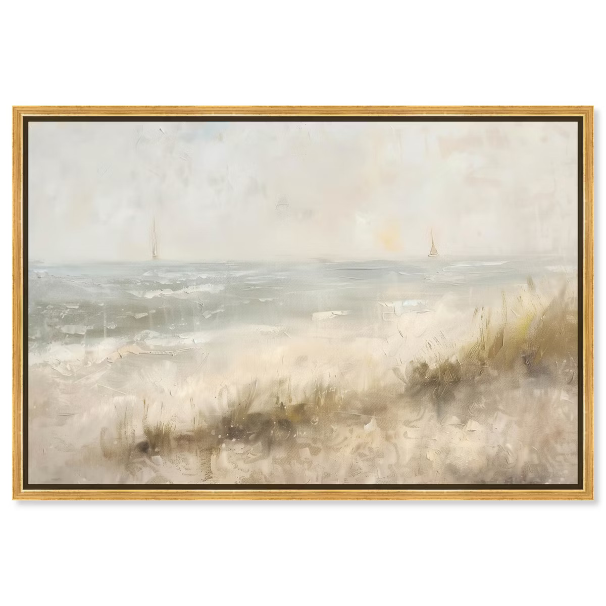 Art Remedy Early Morning on the Shore Beach Framed | Target
