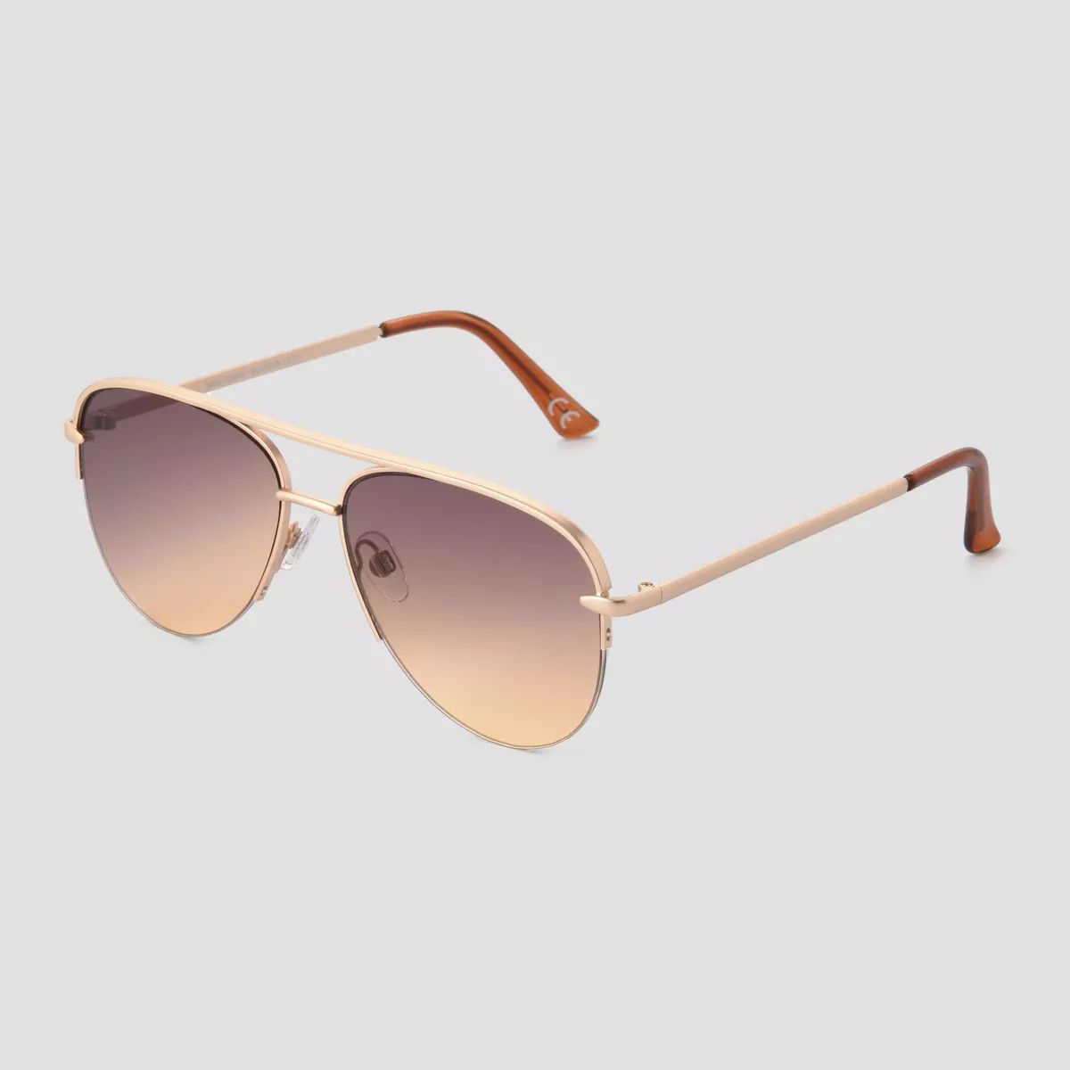 Women's Aviator Sunglasses - Universal Thread™ Gold | Target