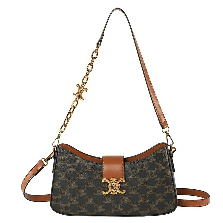 Women's Leather Shoulder Bag High-end armpit retro bag Crossbody Bag Small Tote CELINE Bag Purse ... | Walmart (US)