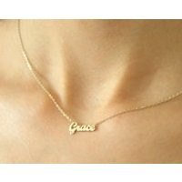 Tiny Name Necklace  Gold Name Necklace  Silver Name necklace  Name necklace  Name Choker  Mini Name Necklace  Mother Name necklace | Etsy (US)