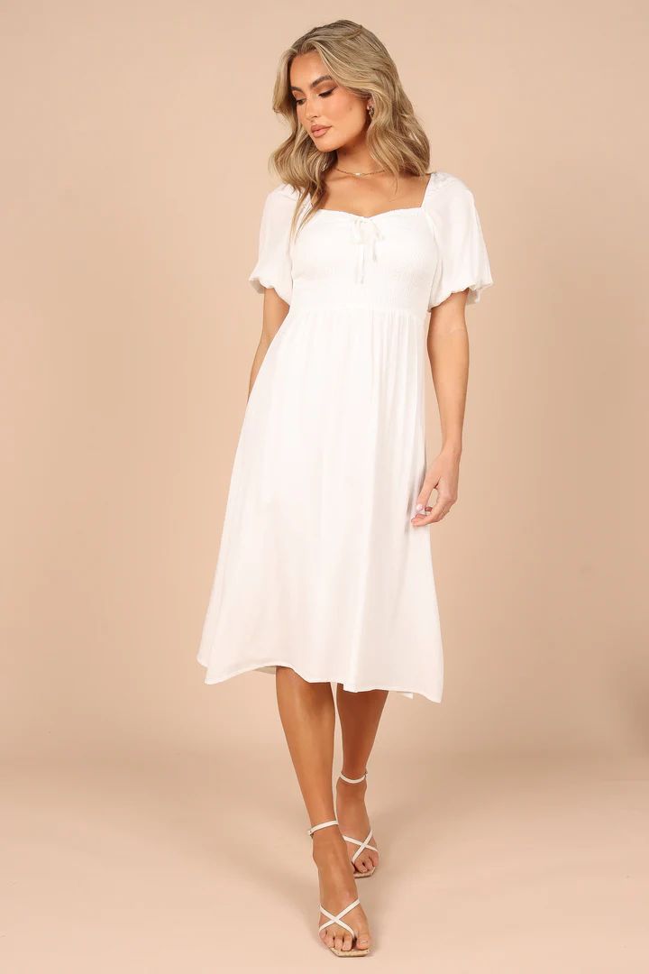 Tuilly Midi Dress - White | Petal & Pup (US)