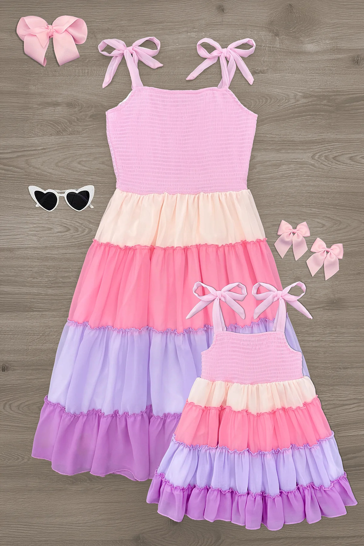 Mom & Me - Tiered Purple Dress | Sparkle In Pink