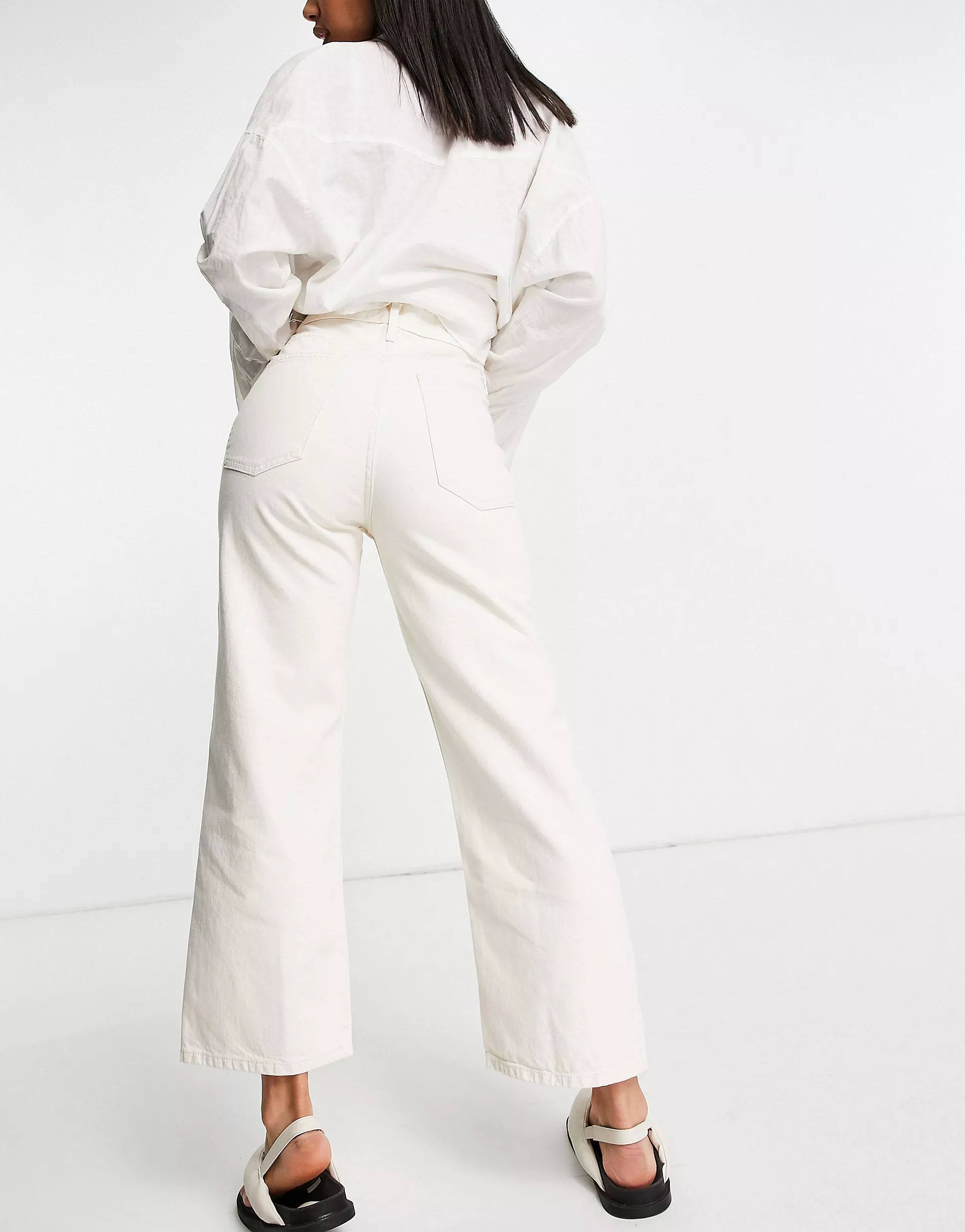 Mango straight jeans in white | ASOS | ASOS (Global)