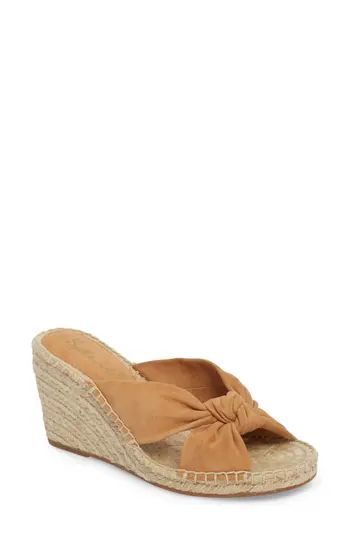 Women's Splendid Bautista Knotted Wedge Sandal, Size 9 M - Brown | Nordstrom