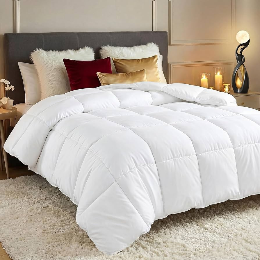 Utopia Bedding Comforters King Size, All Season Duvet Insert, Down Alternative Box Stitched Bed C... | Amazon (US)
