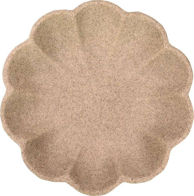 Large Handmade Decorative Bowl decor, Scalloped Pedestal Bowls for Modern Home Decor,Ruffle Decor... | Amazon (US)