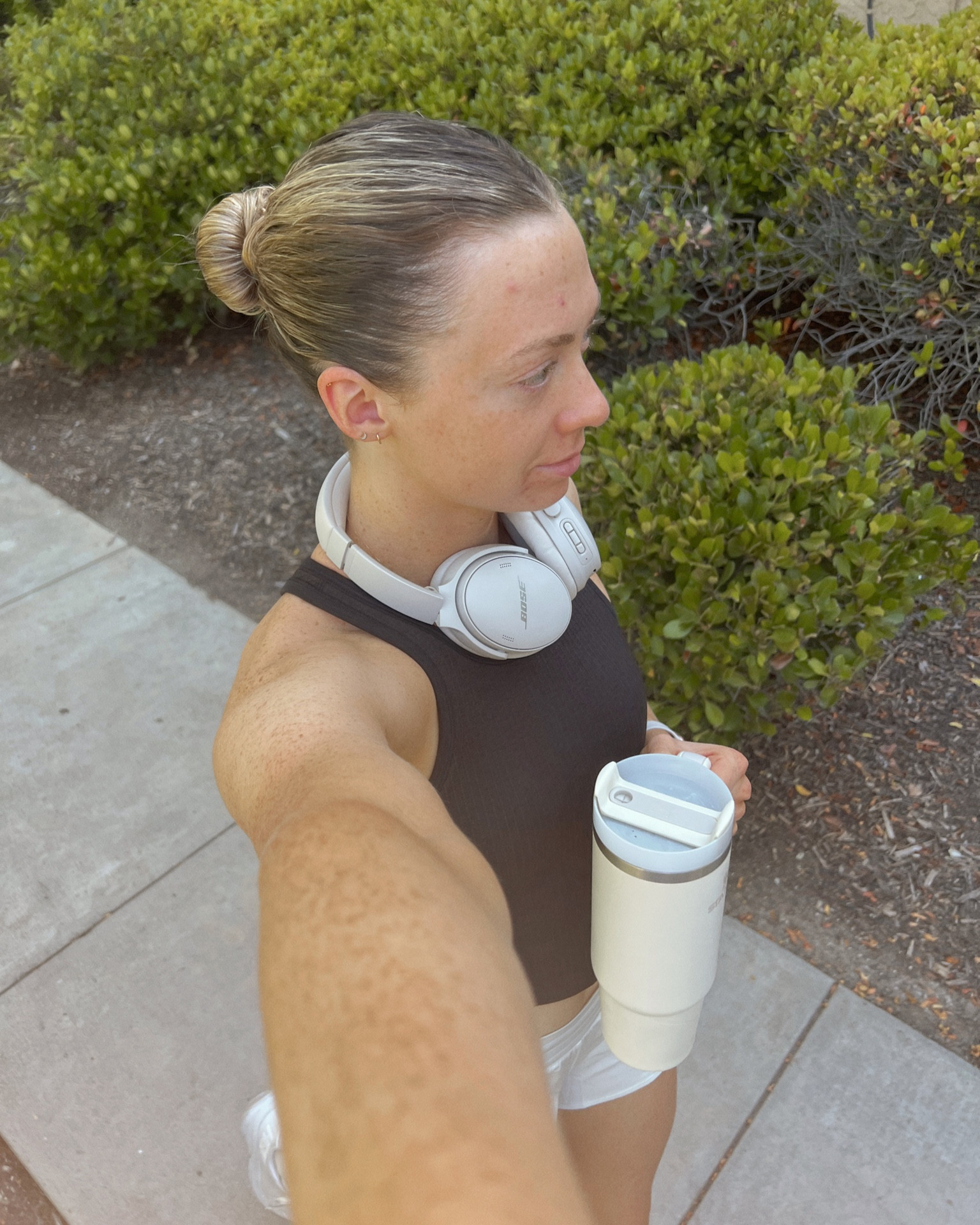Passive multi-tasking at the gym. Hair mask in my bun! 

#LTKbeauty #LTKFind #LTKFitness
