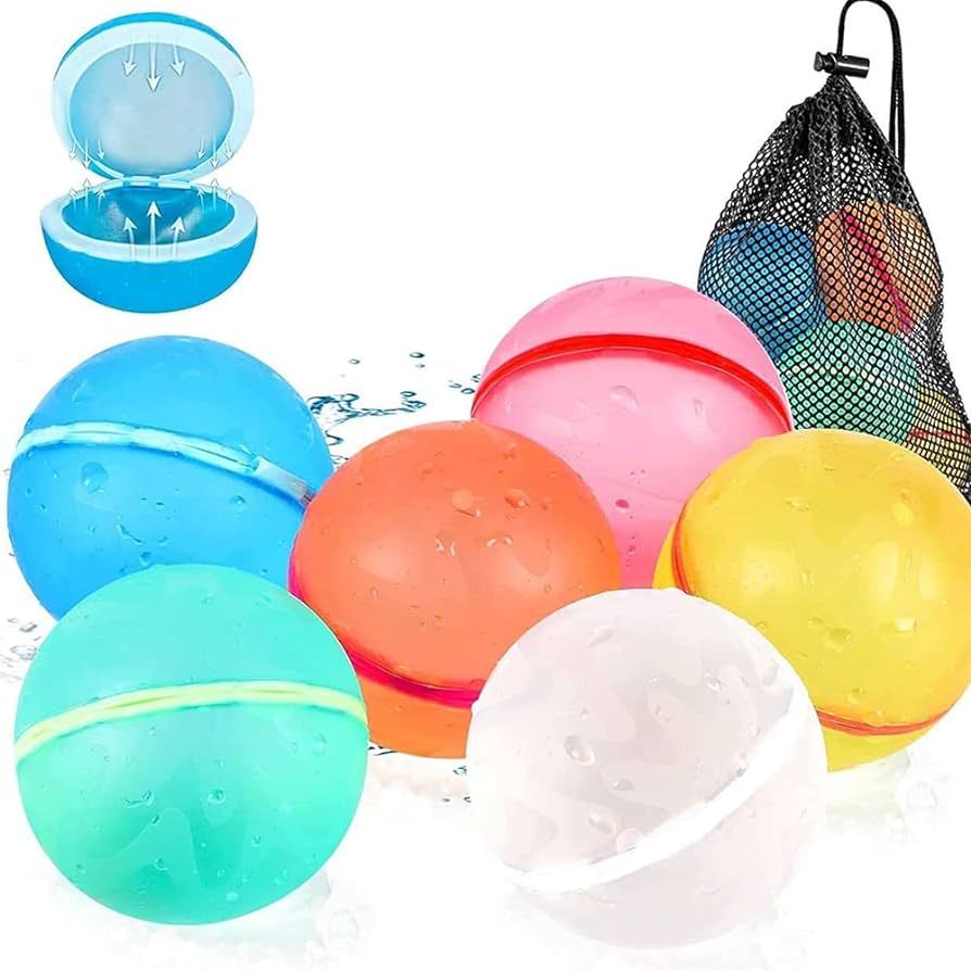 Reusable Water Balloons – Premium Kid Water Toy for Water Fights – Refillable Water Balloons ... | Amazon (US)