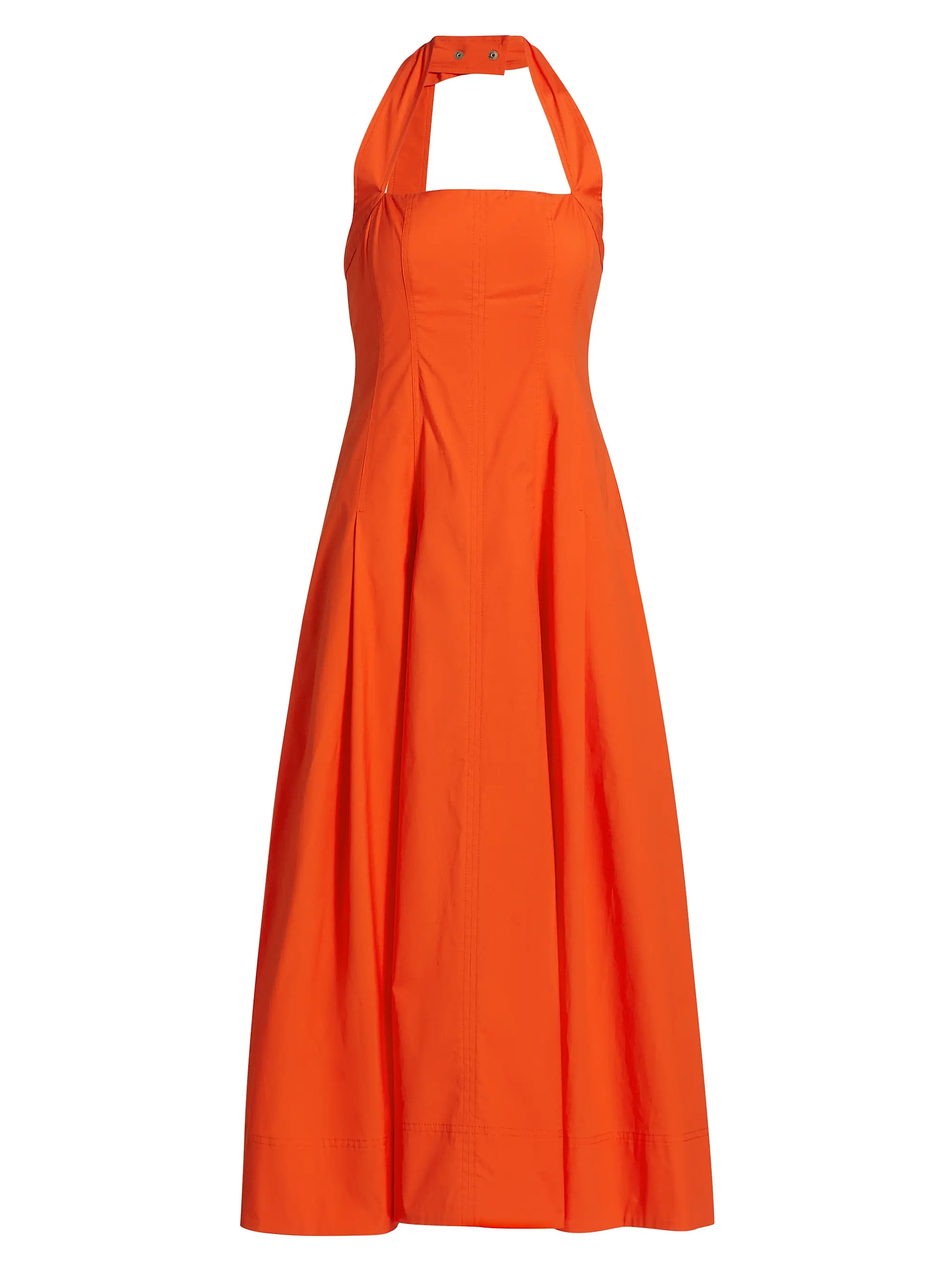 Natalie Halterneck Midi-Dress | Saks Fifth Avenue