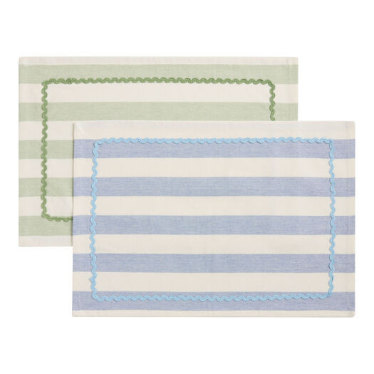 Cotton Stripe Rickrack Placemat by World Market | World Market