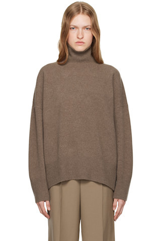 Taupe Classic Turtleneck | SSENSE