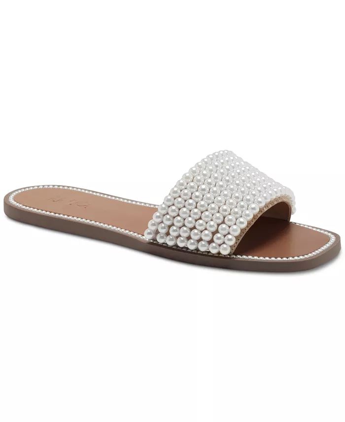 I.N.C. International Concepts Pelle Flat Slide Sandals, Created for Macy's - Macy's | Macy's