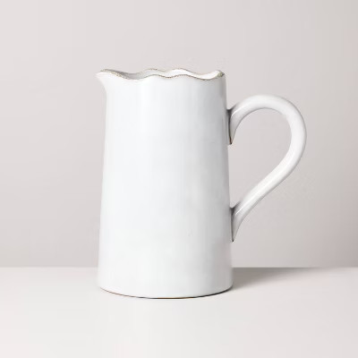 Carved Edge Pitcher Cream - Hearth & Hand™ with Magnolia | Target