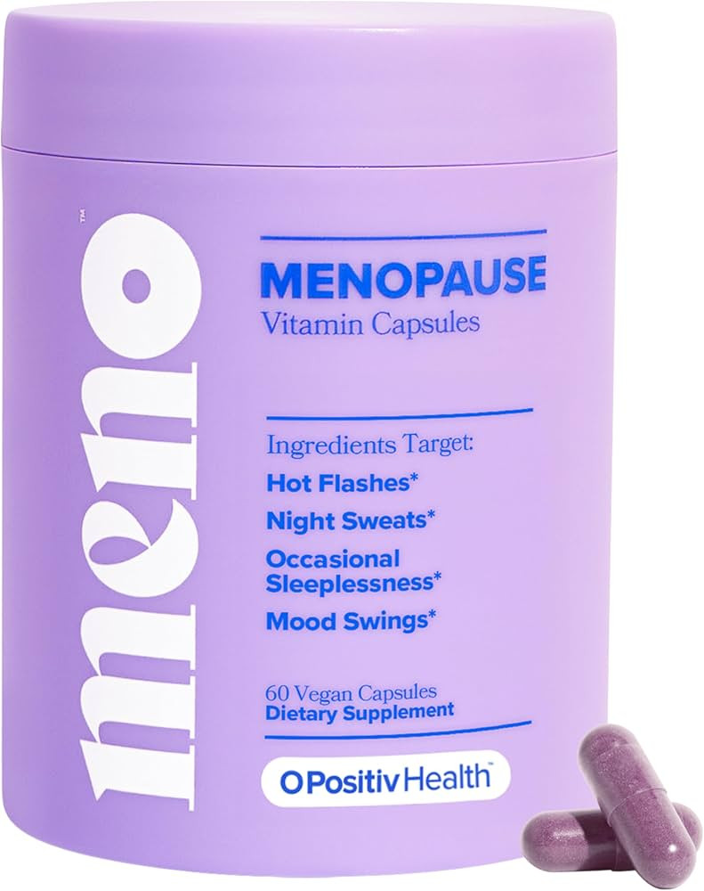 O Positiv MENO Vitamins for Menopause - Hormone-Free Menopause Supplement for Women - Black Cohos... | Amazon (US)