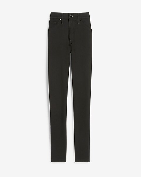Mid Rise Black Supersoft Skinny Jeans | Express