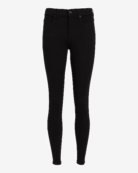 Mid Rise Black Supersoft Skinny Jeans | Express
