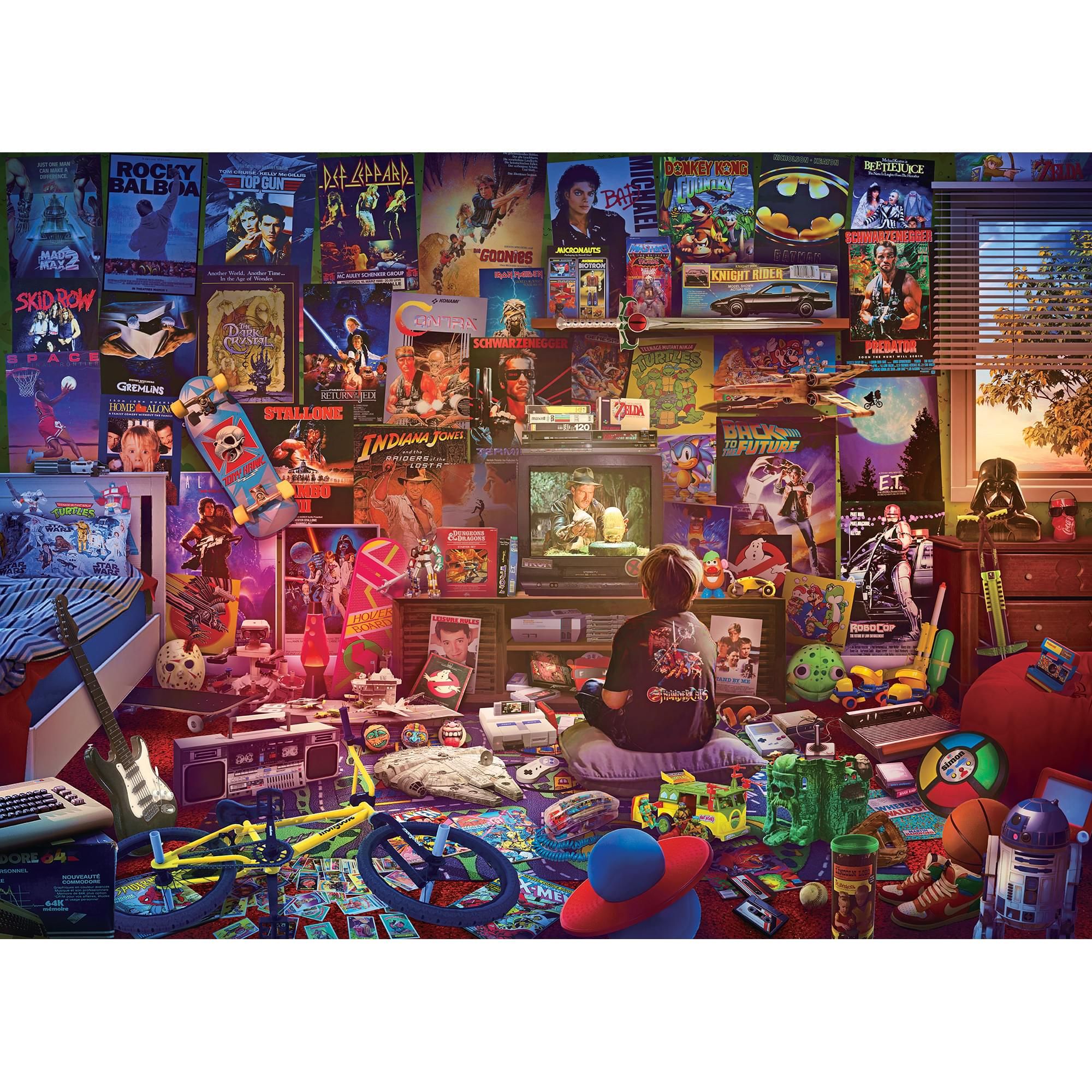 An Afternoon in the 80s Retro 1000-Piece Jigsaw Puzzle By Rachid Lotf | Toynk