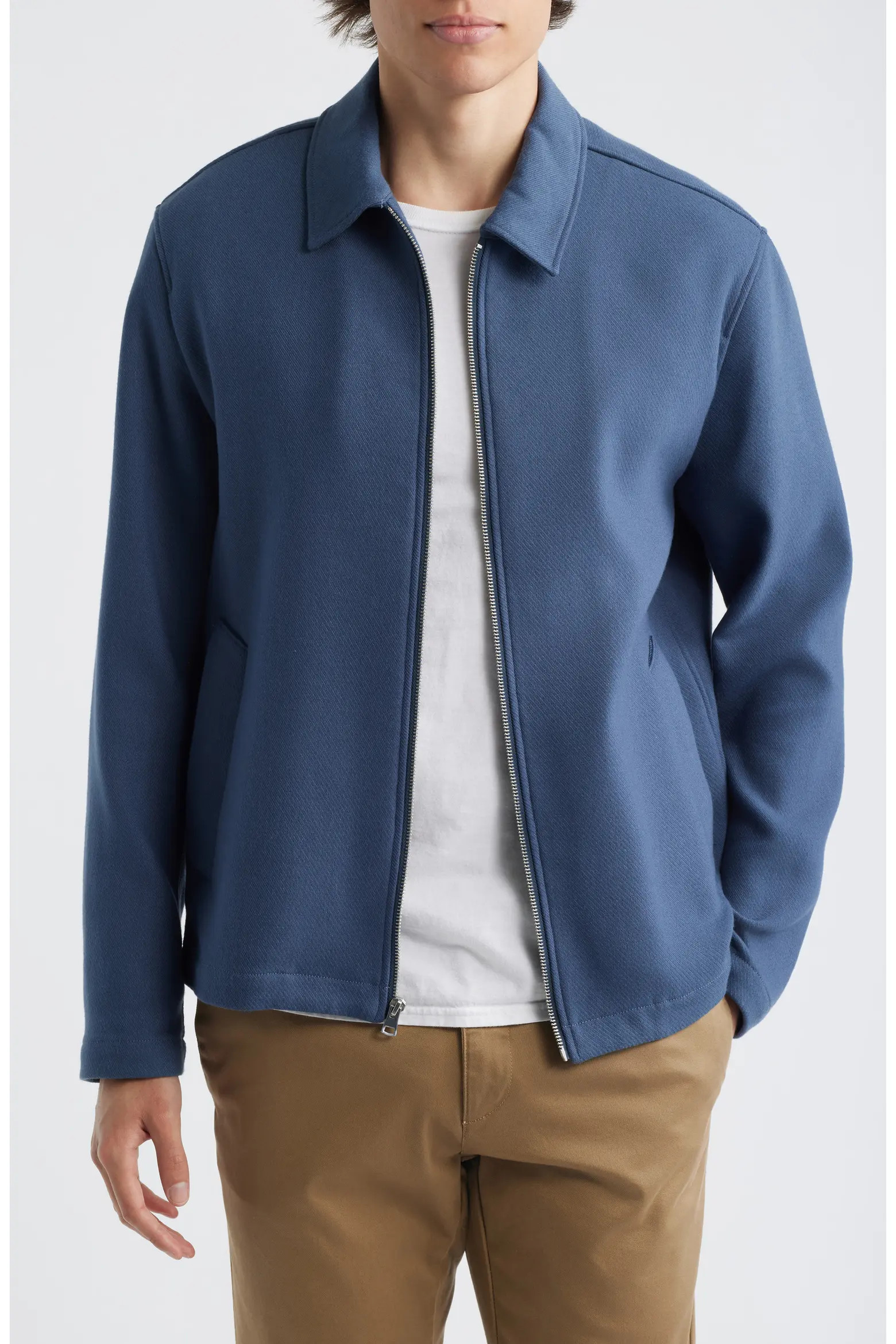 Vince Cotton Blend Zip Jacket (Men) | Nordstrom | Nordstrom