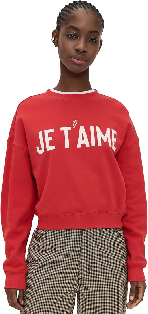 Z SUPPLY Women's First Date Sweatshirt | Amazon (US)