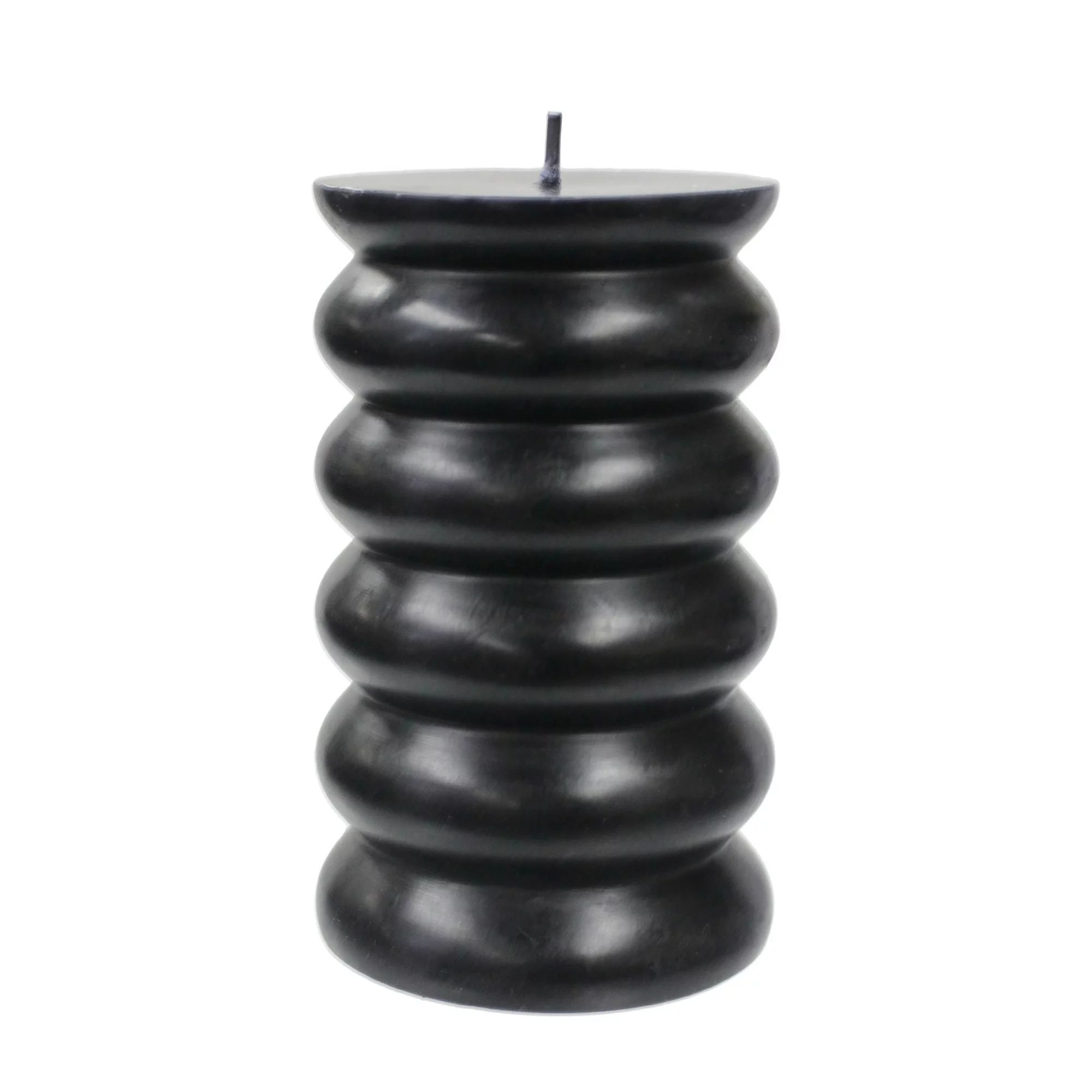 Better Homes & Gardens Unscented Bubble Pillar Candle, 3x5 inches, Black | Walmart (US)