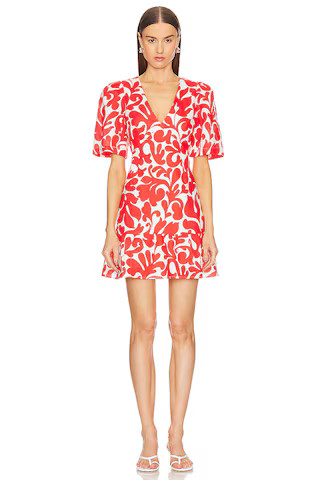 Mariana Dress in Red Caspian Lagoon Grande | Revolve Clothing (Global)