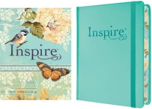 Tyndale NLT Inspire Bible (Hardcover, Aquamarine): Journaling Bible with Over 400 Illustrations t... | Amazon (US)