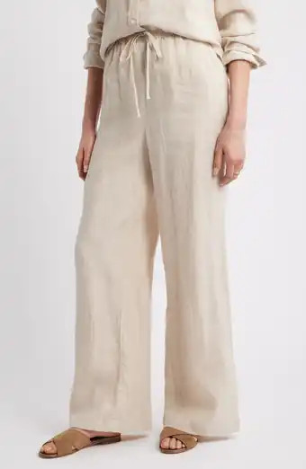 Easy Wide Leg Linen Pants (Women) | Nordstrom | Nordstrom