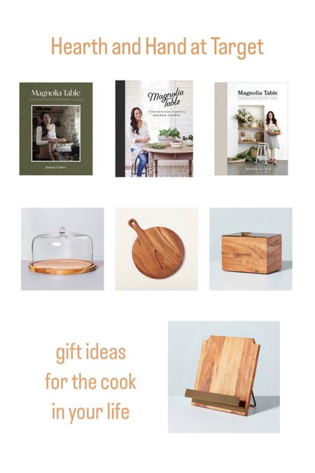 Magnolia Table cookbook. Joanna Gaines. Hearth and Hand kitchen. Gift ideas for cook. Recipe box. Cookbook stand. Cheese server board. Cutting board. 

#LTKGiftGuide #LTKHoliday #LTKfindsunder50