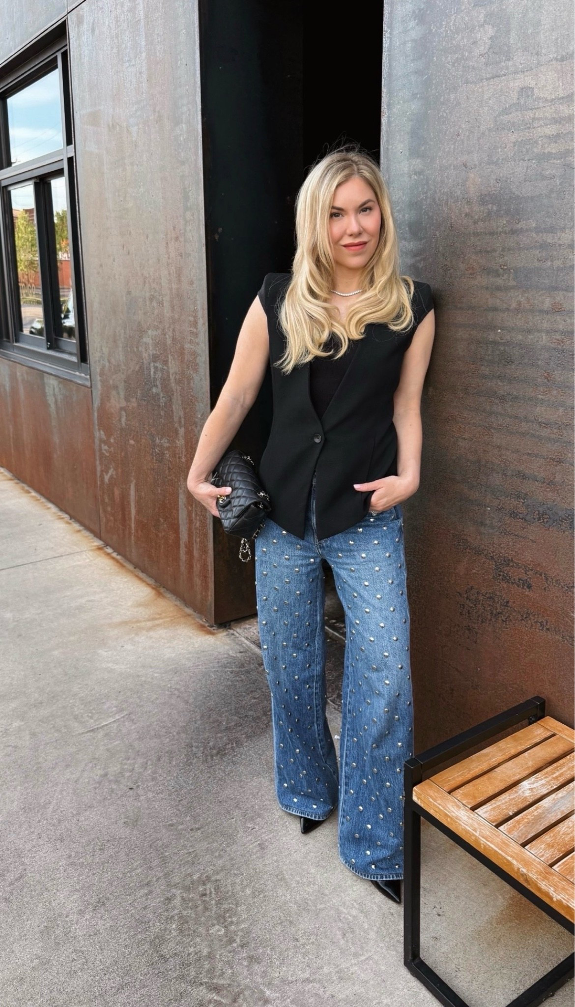 Studded jeans (on sale!)

#LTKSeasonal