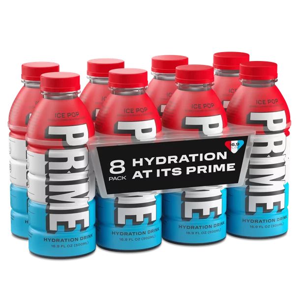 Prime Hydration - Ice Pop - 16.9oz - 8 Pack - Walmart.com | Walmart (US)