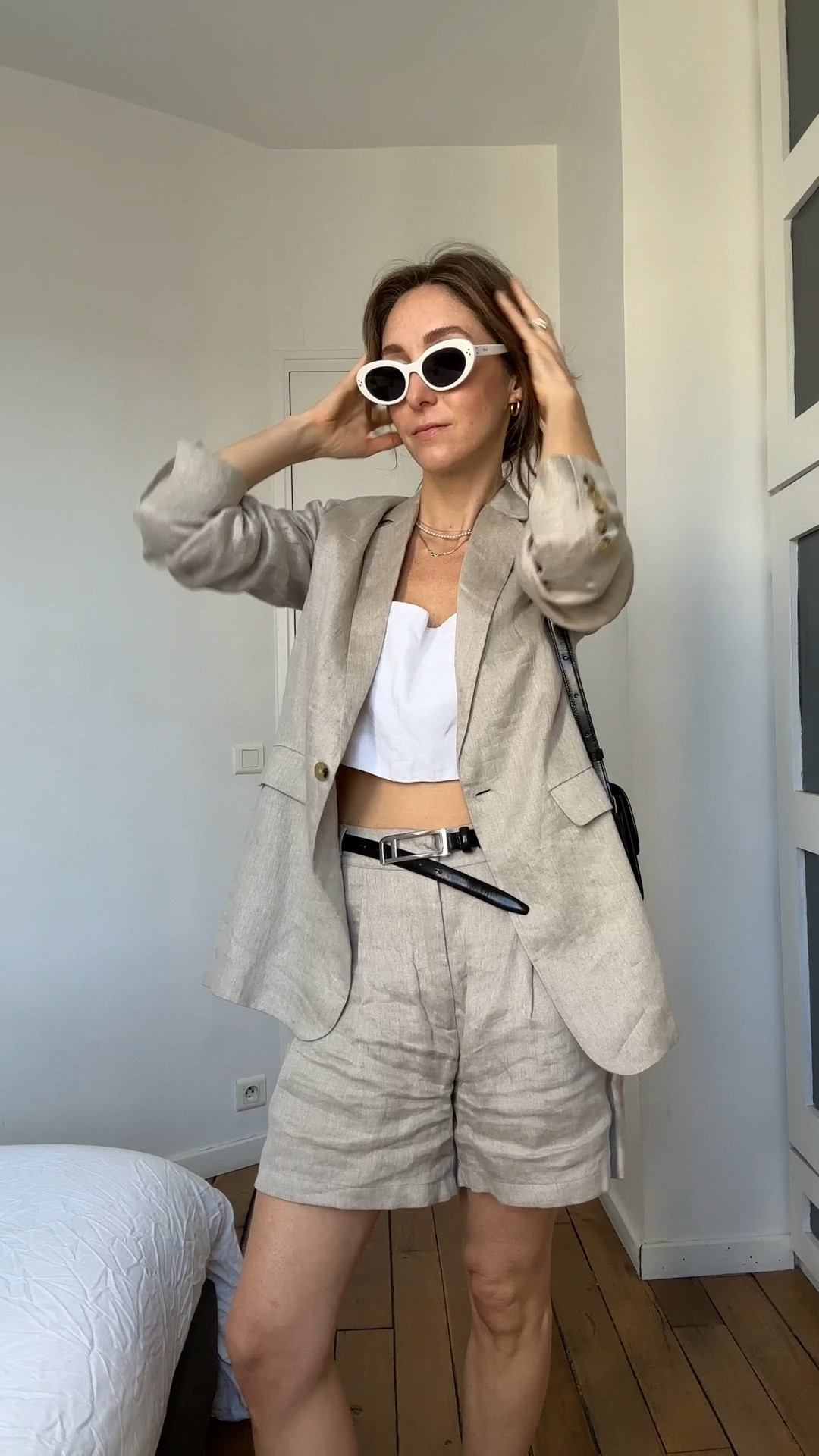 Sadly this suit is sold out (we need Asceno to bring it back!). The blazer is available in other colors (the Azores blazer) if you want to hunt a little. Otherwise found a bevy of great alternative below. Belt is Talje, and shoes are from a little shop in Florence called Mannina. xx