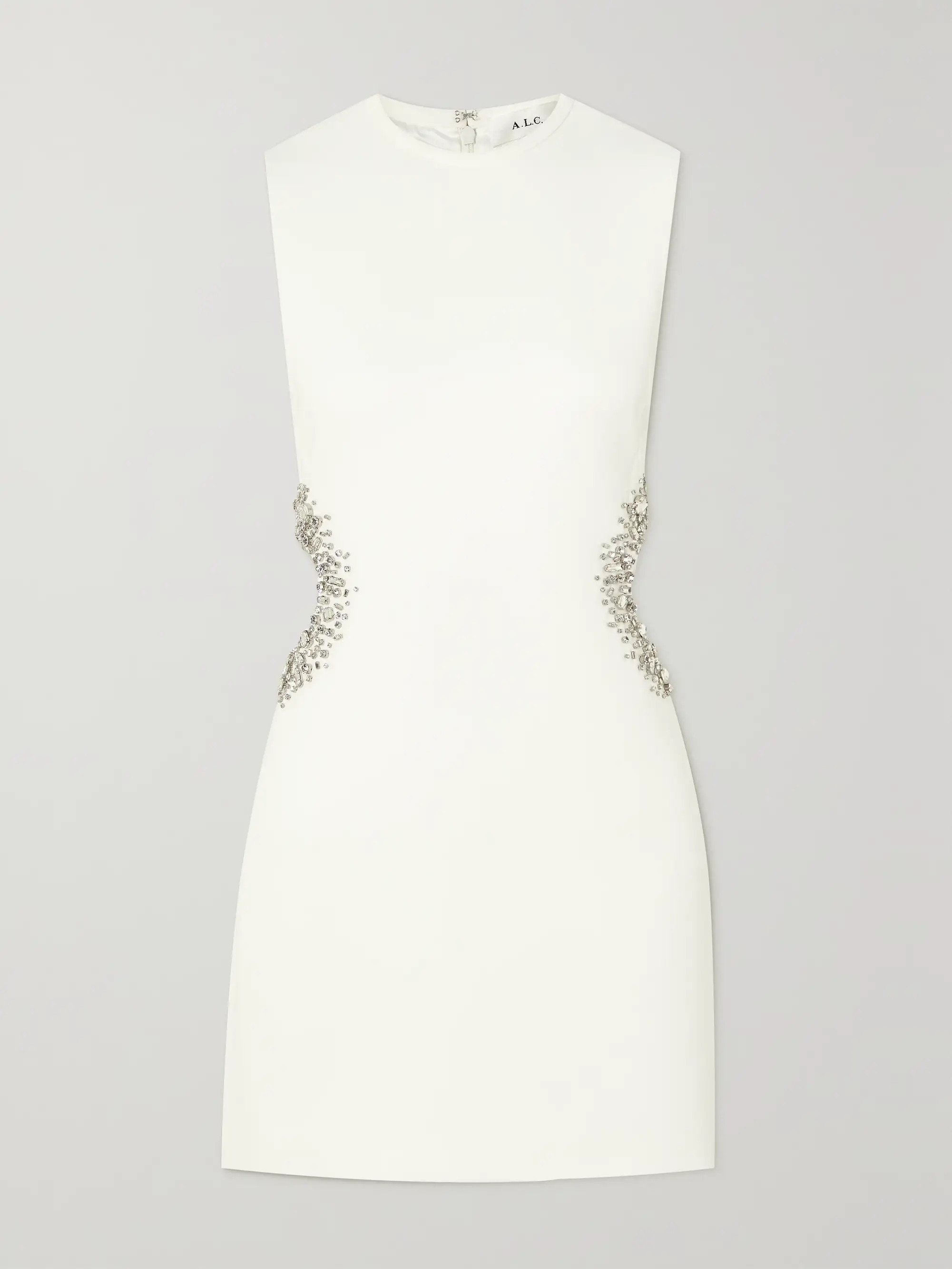 Skye crystal-embellished cutout cady mini dress | NET-A-PORTER (US)