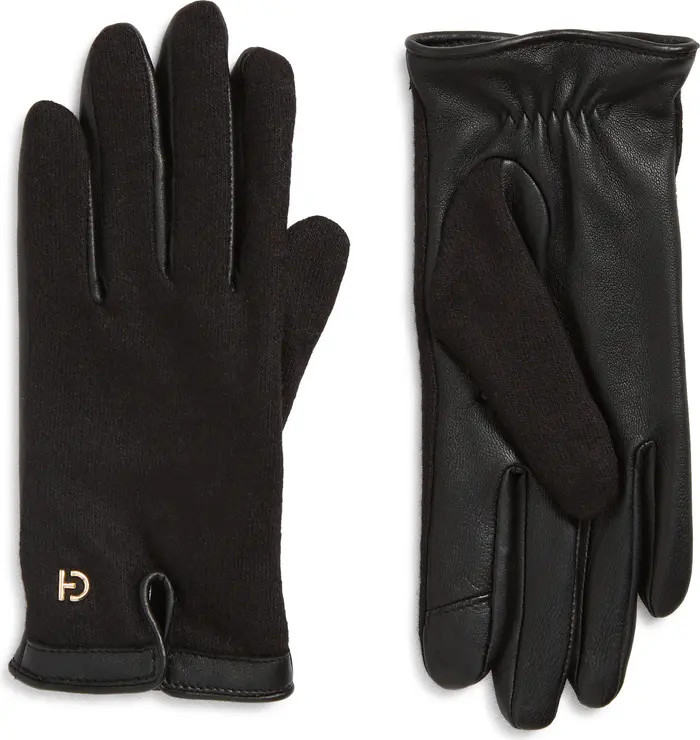 Wool Blend & Leather Gloves | Nordstrom