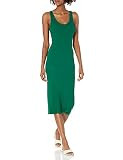 Enza Costa Women's Stretch Silk Rib Tank Midi Dress | Amazon (US)